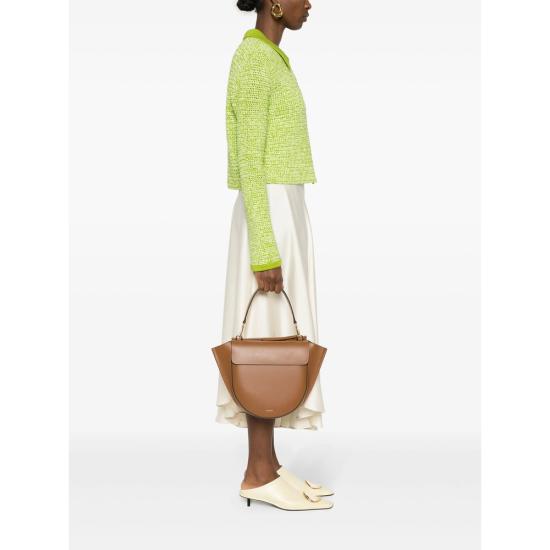 26SS 반들러 숄더백 HORTENSIA BAG MEDIUM SADDL BROWN - WANDLER
