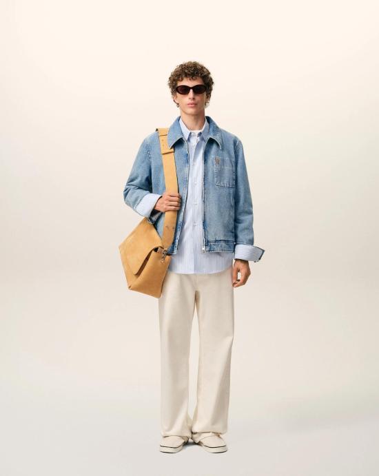 26SS 아미 자켓 HJK835DE0046 480 Bleu used - AMI