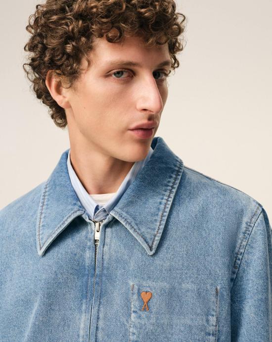 26SS 아미 자켓 HJK835DE0046 480 Bleu used - AMI