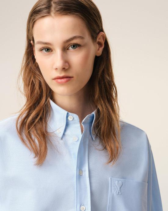 26SS 아미 셔츠 FSH770CO0031 450 Bleu ciel - AMI