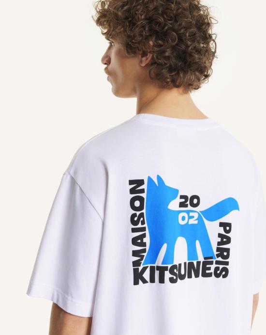 26SS 메종키츠네 갤러리 폭스 오버사이즈 티셔츠 QM00111KJ0119 P100 - MAISON KITSUNE