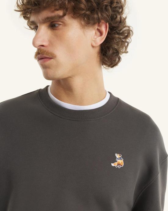 26SS 메종키츠네 긴팔 티셔츠 QM00301KM0341 0453 Beluga - MAISON KITSUNE