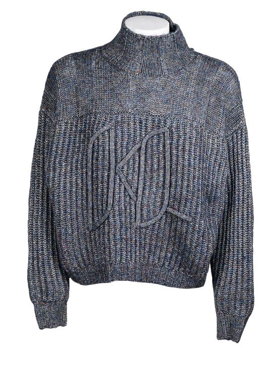  칼라거펠트 터틀넥 226W2001 364 sparkle blue BLU MULTI