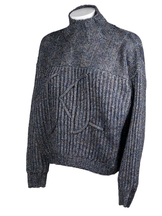  칼라거펠트 터틀넥 226W2001 364 sparkle blue BLU MULTI - KARL LAGERFELD