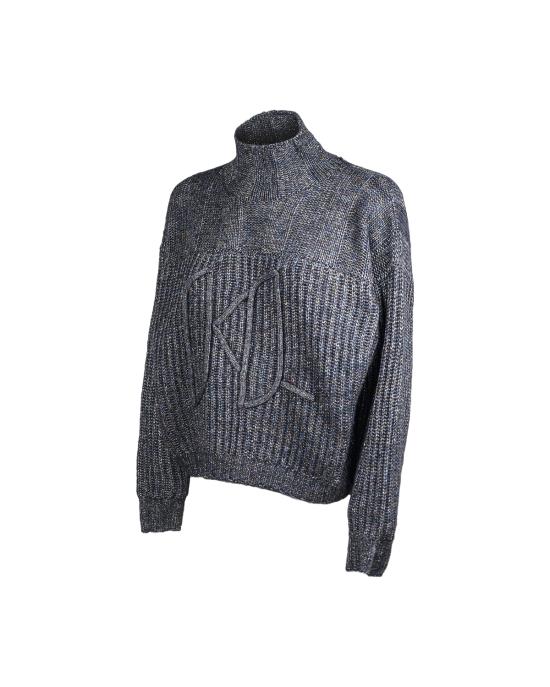  칼라거펠트 터틀넥 226W2001 364 sparkle blue BLU MULTI - KARL LAGERFELD