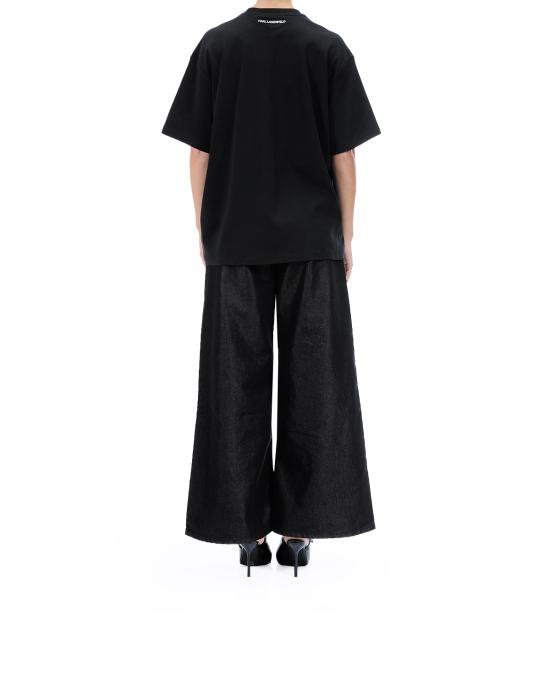 26SS 칼라거펠트 반팔 티셔츠 A4W17101 999 black NERO - KARL LAGERFELD