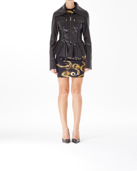  베르사체 가죽 자켓 77HAVP05 CP009 G89 black gold NERO - VERSACE
