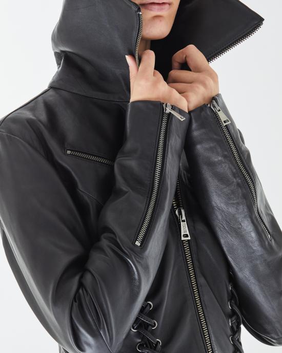  베르사체 가죽 자켓 77HAVP05 CP009 G89 black gold NERO - VERSACE