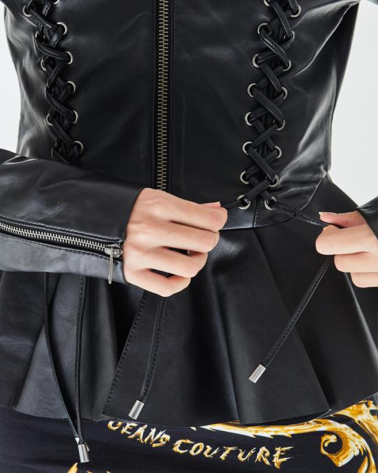  베르사체 가죽 자켓 77HAVP05 CP009 G89 black gold NERO - VERSACE