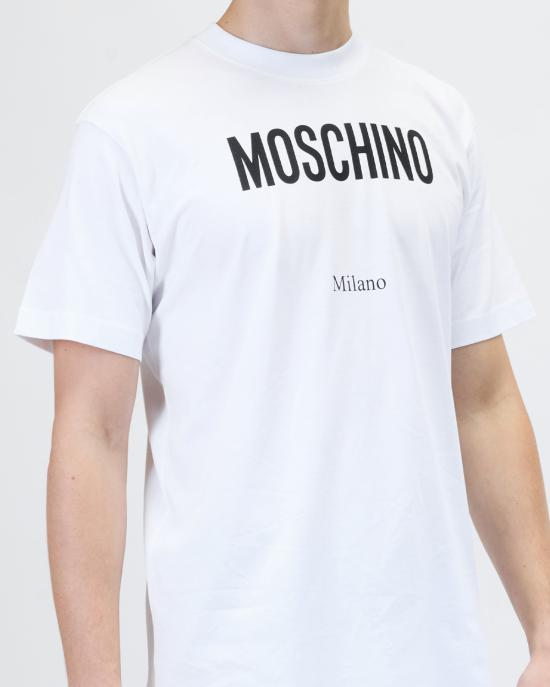 26SS 모스키노 반팔 티셔츠 0713 5241 1001 BIANCO - MOSCHINO