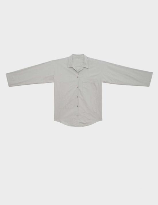  베이스레인지 셔츠 그린 오버셔츠