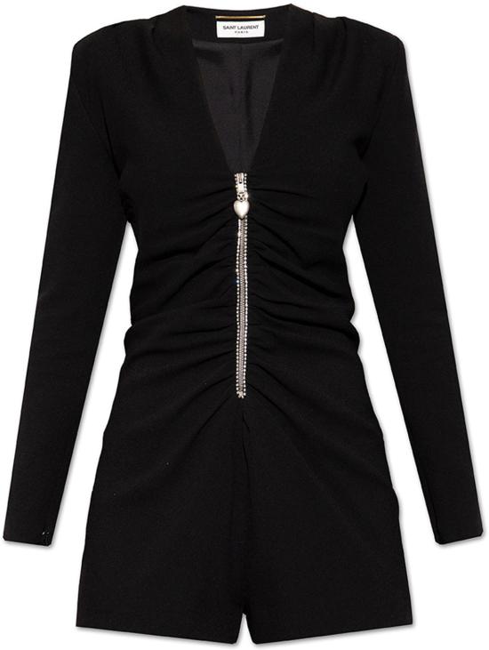  생로랑 점프수트 690776Y012W1000 BLACK