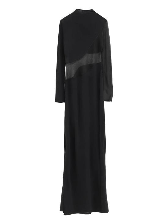 25FW 알라이아 미디 원피스 AA9R2801K061B 995 NOIR ALAIA - ALAIA