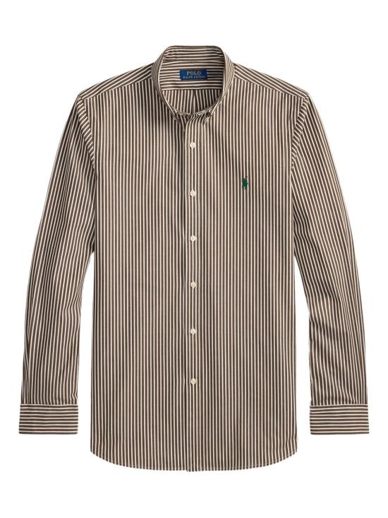 25FW 폴로 랄프로렌 긴팔 셔츠 710929344 026 6779M COPPER BROWN WHITE