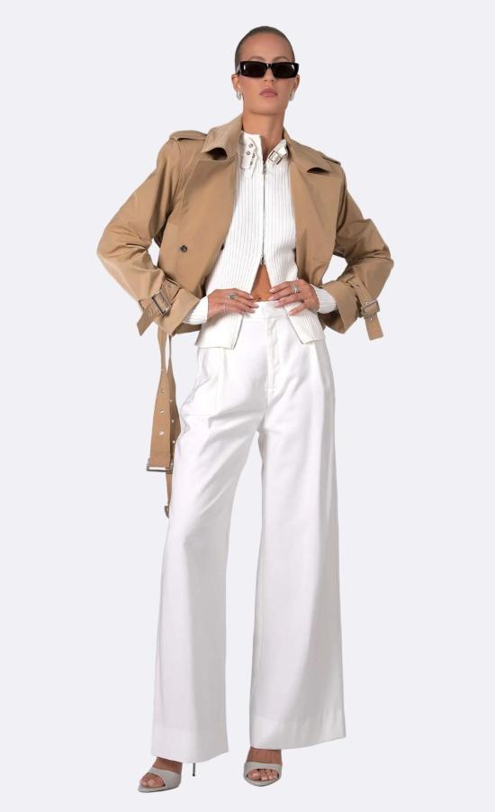  논살란트 레이블 트렌치 코트 논샬랑 라벨 맥시  카키 - NONCHALANT LABEL