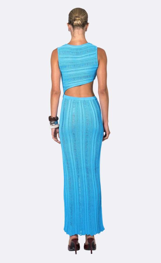  논살란트 레이블 롱 원피스 무심한 라벨 오리아나 드레스 아주르 - NONCHALANT LABEL