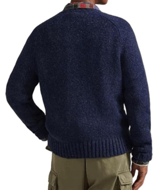 25FW 폴로 랄프로렌 긴팔 티셔츠 710982142 001 ANCIENT NAVY MARL - POLO RALPH LAUREN