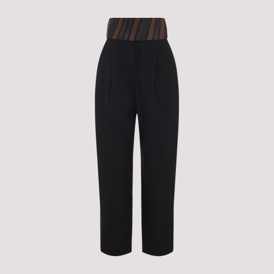 26SS 알라이아 스트레이트 팬츠 AA9P1302T612C 994 EBENE - ALAIA