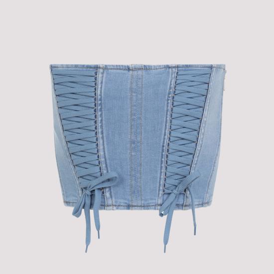 26SS 엘리자베타프랜치 민소매 티셔츠 JT02D61E2 192 LIGHT BLUE - ELISABETTA FRANCHI