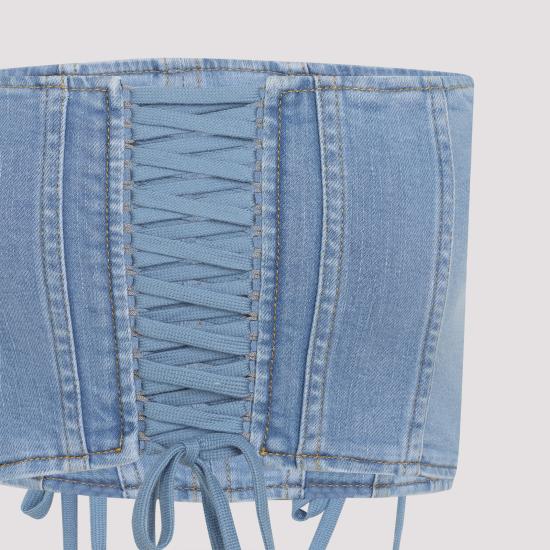 26SS 엘리자베타프랜치 민소매 티셔츠 JT02D61E2 192 LIGHT BLUE - ELISABETTA FRANCHI