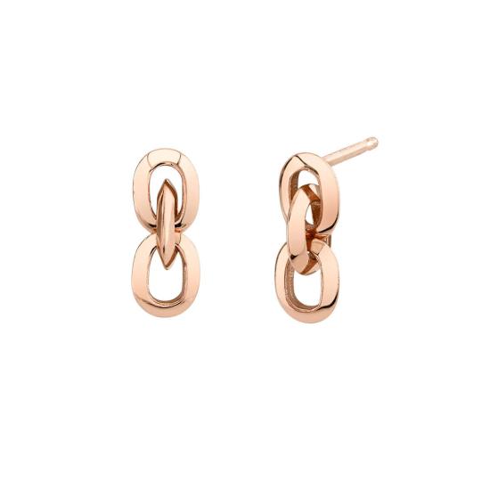  리지 맨들러 파인 주얼리 이어링 3 XS 링크 드롭 - LIZZI MANDLER FINE JEWELRY