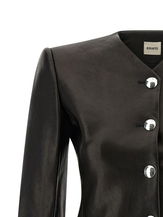 26SS 케이트 가죽 자켓 6215729200 Black - KHAITE