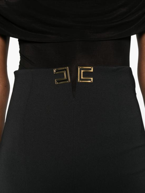 26SS 엘리자베타프랜치 스트레이트 팬츠 PA16361E2 110 Black - ELISABETTA FRANCHI