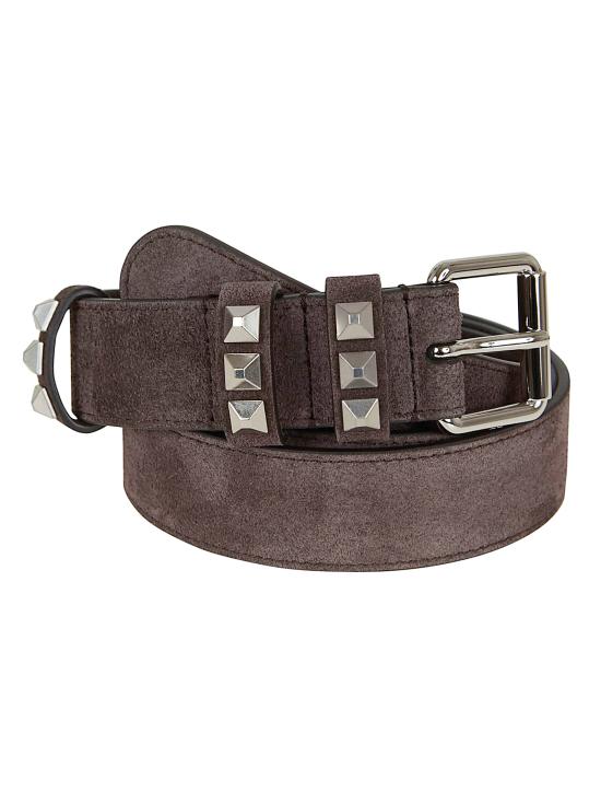 26SS 발렌티노 가라바니 가죽 벨트 YT0SV3 TVQ RE6 TESTA DI MORO