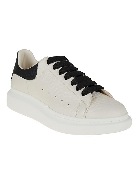 26SS 알렉산더 맥퀸 오버사이즈 레더 스니커즈 807881 WHAEG 9079 OFF WHI BLACK OFF WH - ALEXANDER MCQUEEN