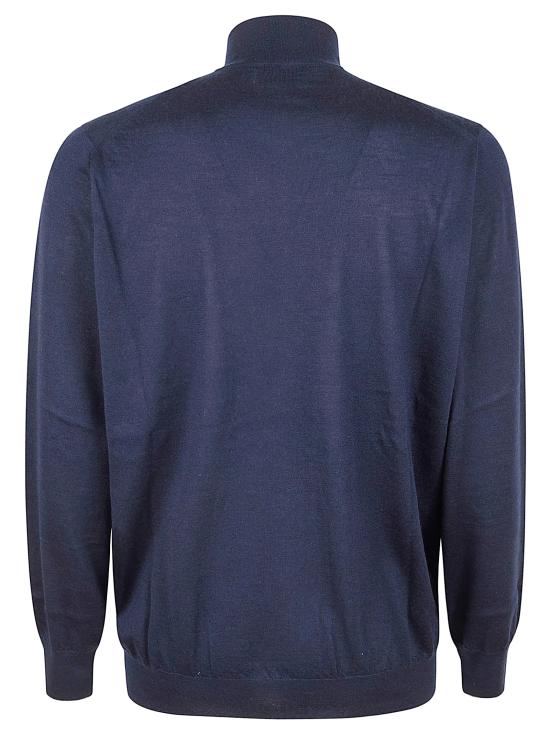 26SS 브루넬로 쿠치넬리 집업 니트 M2300106 CW425 NAVY GRIGIO SCURO - BRUNELLO CUCINELLI