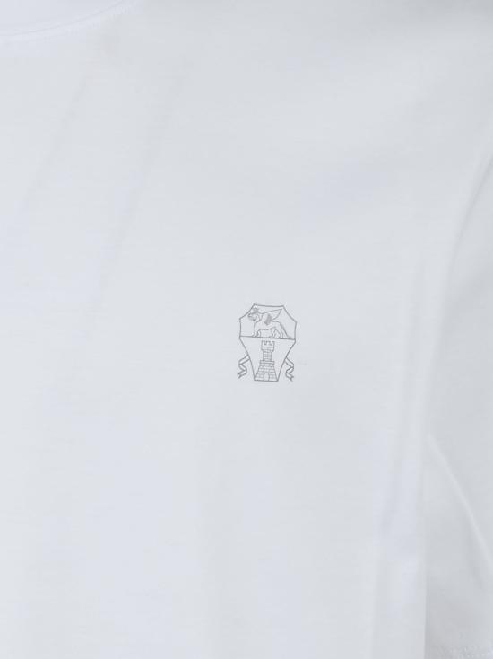 26SS 브루넬로 쿠치넬리 반팔 티셔츠 M0B138440 CK640 BIANCO GRIGIO - BRUNELLO CUCINELLI