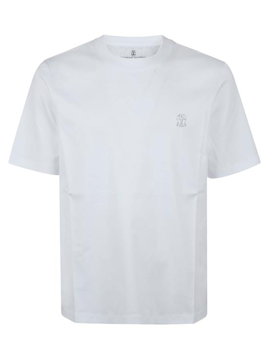 26SS 브루넬로 쿠치넬리 반팔 티셔츠 M0B138440 CK640 BIANCO GRIGIO