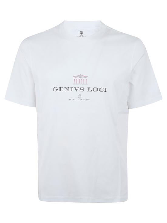 26SS 브루넬로 쿠치넬리 반팔 티셔츠 M0B138520 CFC06 BIANCO OTTICO CORTECCIA PORPORA