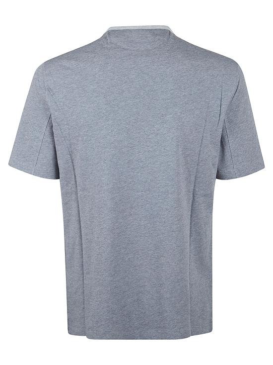 26SS 브루넬로 쿠치넬리 반팔 티셔츠 M0B131001G CIN84 GRIGIO MEDIO GRIGO CHIARO OFFWHITE - BRUNELLO CUCINELLI