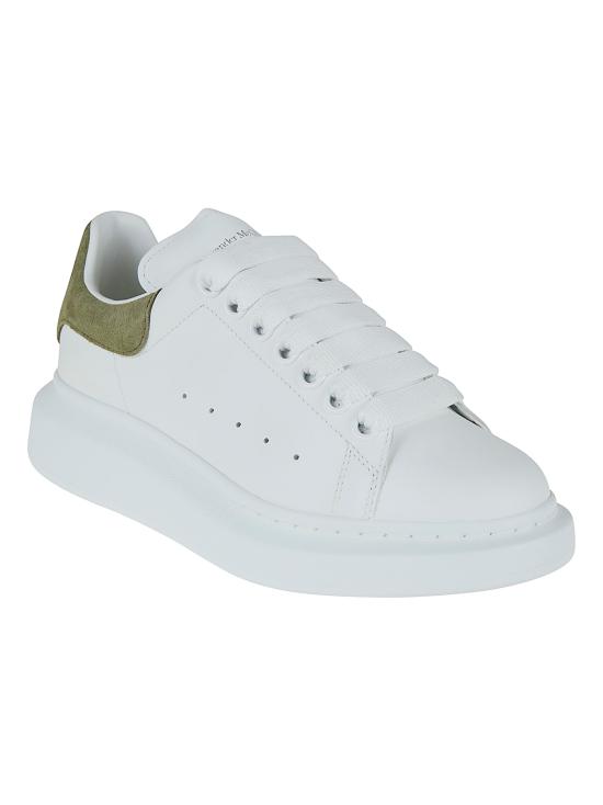 26SS 알렉산더 맥퀸 오버사이즈 드 스니커즈 553680 WIAJV 9225 WHITE OLIVE GREEN - ALEXANDER MCQUEEN