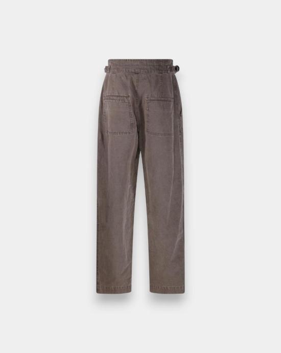 26SS 이자벨마랑 스트레이트 팬츠 PA0660FAD1G04E 50DZ Dark bronze - ISABEL MARANT