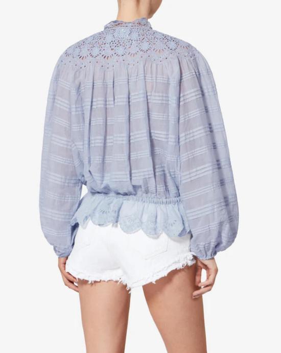 26SS 이자벨마랑 블라우스 HT0767FAD1J05E 30LU Light blue - ISABEL MARANT