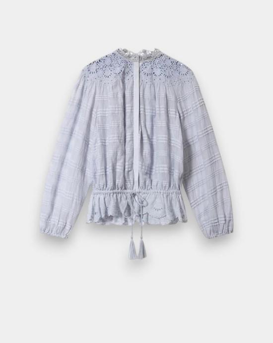 26SS 이자벨마랑 블라우스 HT0767FAD1J05E 30LU Light blue