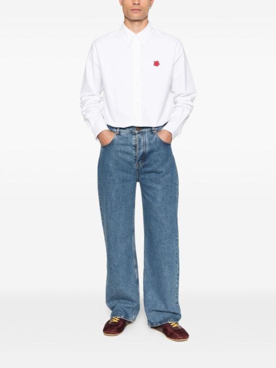 25FW 겐조 보케 플라워 캐주얼 셔츠 FF65CH4109LO01WHITE - KENZO