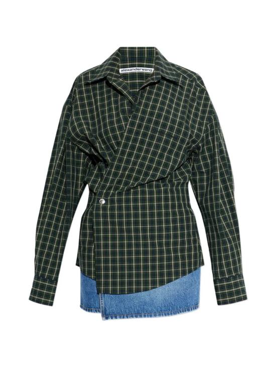 26SS 알렉산더 왕 숏 원피스 1WC1266937 961E GREEN NAVY