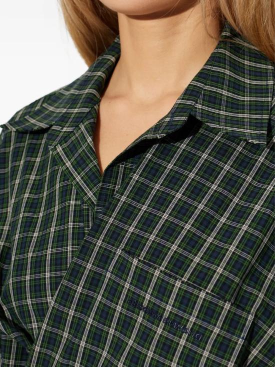 26SS 알렉산더 왕 숏 원피스 1WC1266937 961E GREEN NAVY - ALEXANDER WANG