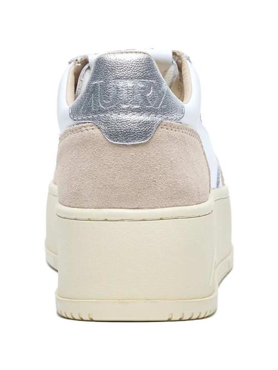 26SS 오트리 메달리스트 플랫폼 스니커즈 PTLWLS74 LEAT SUEDE WHT SILVER LS74 - AUTRY