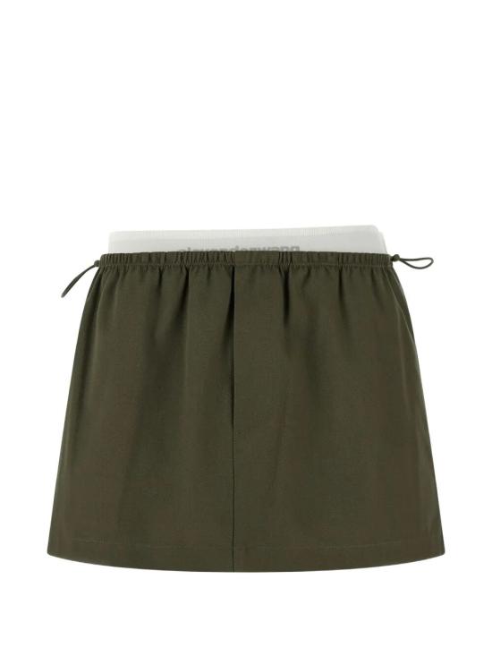 26SS 알렉산더 왕 숏 스커트 1WC1265382 305 ARMY GREEN