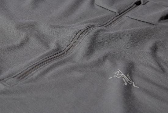 25FW 아크테릭스 긴팔 티셔츠 RHO 메리노 울 지퍼넥 남성용 X000007497 그레이 - ARC`TERYX