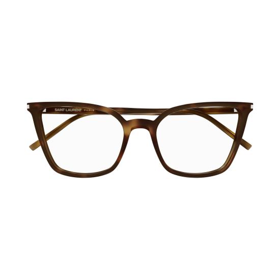25FW 생로랑 안경 SL 669 003 HAVANA HAVANA TRANSPARENT - SAINT LAURENT