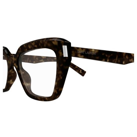 25FW 생로랑 안경 SL 829 002 HAVANA HAVANA TRANSPARENT