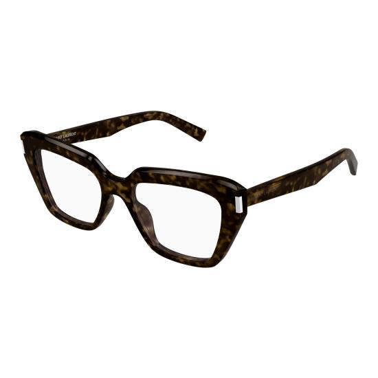 25FW 생로랑 안경 SL 829 002 HAVANA HAVANA TRANSPARENT - SAINT LAURENT