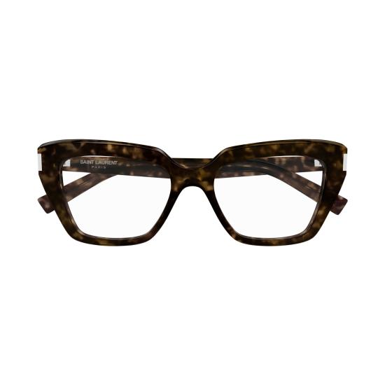 25FW 생로랑 안경 SL 829 002 HAVANA HAVANA TRANSPARENT - SAINT LAURENT