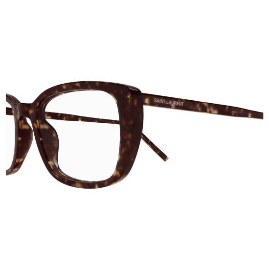 25FW 생로랑 안경 SL 776 002 HAVANA HAVANA TRANSPARENT - SAINT LAURENT