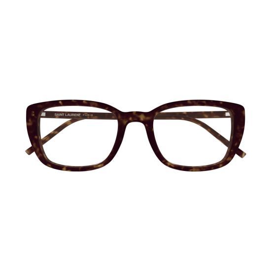 25FW 생로랑 안경 SL 776 002 HAVANA HAVANA TRANSPARENT - SAINT LAURENT